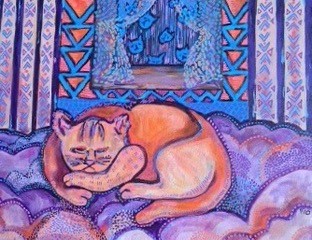 Sleeping Beauty, an acrylic painting by Cathy Fiorelli